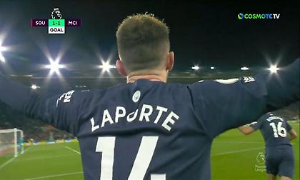 Απάντησε στη Σαουθάμπτον με κεφαλιά του Λαπόρτ η Σίτι