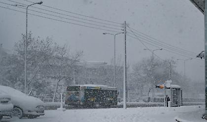 Αποσύρονται λεωφορεία και τρόλει λόγω ολισθηρότητας οδοστρώματος