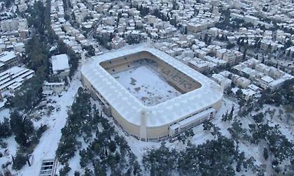 Το εντυπωσιακό βίντεο της ΑΕΚ με τη χιονισμένη OPAP Arena