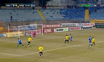 Άγγιξε το 1-0 η Λαμία, λίγο άουτ το σουτ του Σαραμαντά