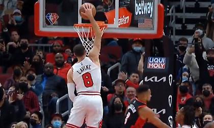 Μπουλς... μαγεία: Νο-look πάσα ΝτεΡόζαν για το απίθανο κάρφωμα του ΛαΒίν!