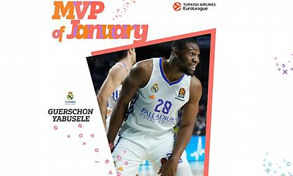 MVP Ιανουαρίου στην Ευρωλίγκα ο Γιαμπουσέλε