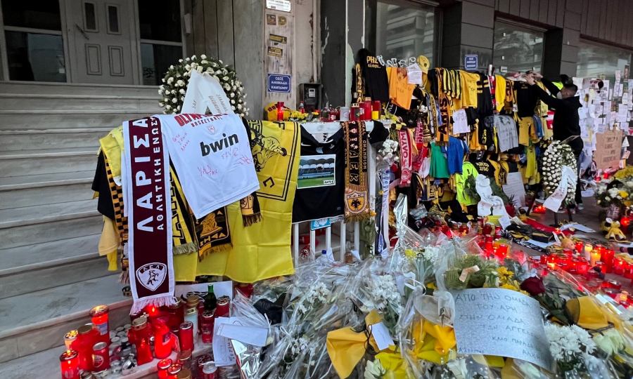 Ολυμπιακός: Επίσκεψη στο σημείο που δολοφονήθηκε ο Άλκης