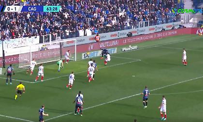 Με δέκα παίκτες η Αταλάντα ισοφαρίζει την Κάλιαρι με καρφωτή κεφαλιά του Παλομίνο!