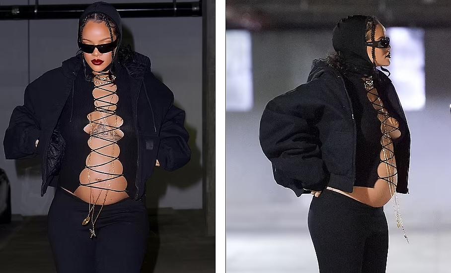 Σούπερ σέξι εμφάνιση για την εγκυμονούσα Rihanna