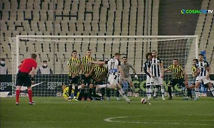 Εντυπωσιακή επέμβαση Τσιντώτα σε φάουλ του Κούρτιτς που κόντραρε