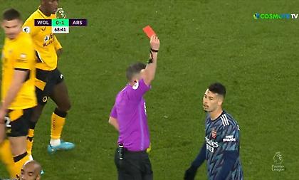 Ο Μαρτινέλι κατάφερε να δεχτεί δύο κίτρινες στην αποβολή του