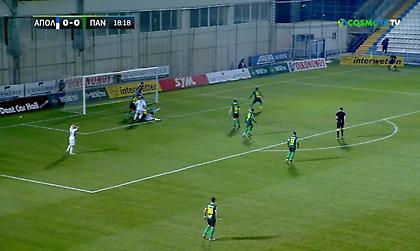 Άγγιξε το 1-0 ο Απόλλωνας, στο δοκάρι η κεφαλιά του Σίγκνεβιτς