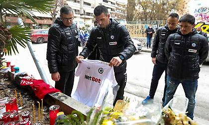 Ο Ατρόμητος απέτισε φόρο τιμής στο μνημείου του Άλκη