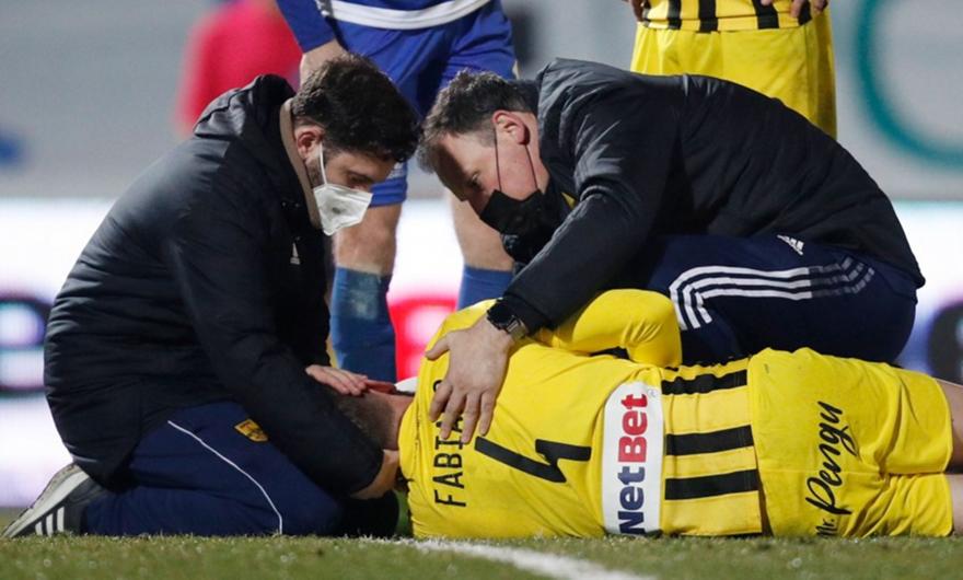 Άρης: Καθαρή η αξονική του Φαμπιάνο, θα διανυκτερεύσει στο νοσοκομείο προληπτικά