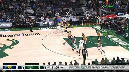 Τα highlights της νίκης των Μπακς και η «50άρα» του Γιάννη