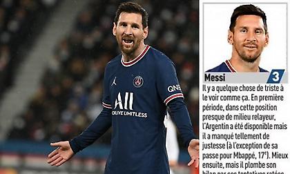 Μέσι: Η L' Equipe τον βαθμολόγησε με 3 και τον χαρακτήρισε θλιβερό!
