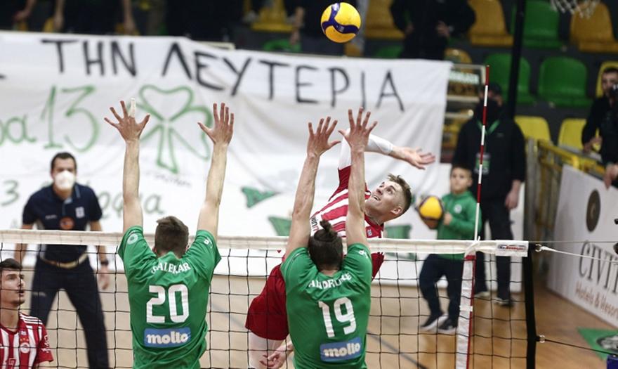 Παναθηναϊκός-Ολυμπιακός 3-1 σετ