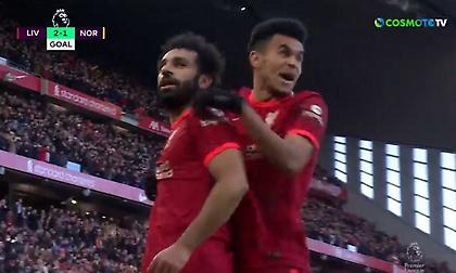 Μανέ -από ασίστ Τσιμίκα- και Σαλάχ «ζωγραφίζουν» με γκολάρες την ανατροπή της Λίβερπουλ!