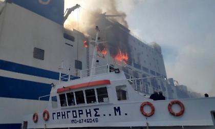 Βρέθηκε νεκρός στο φλεγόμενο πλοίο Euroferry Olympia