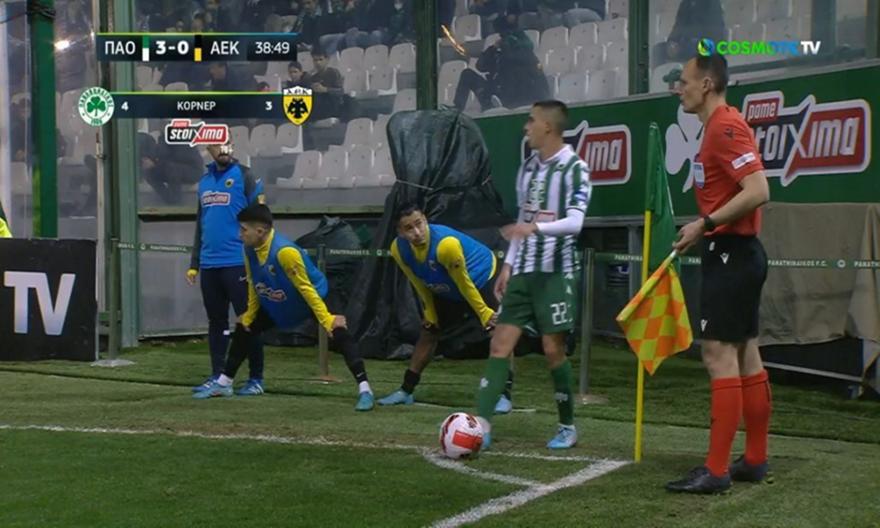 Απευθείας εκτέλεση κόρνερ από τον Αϊτόρ σταμάτησε στο δοκάρι!