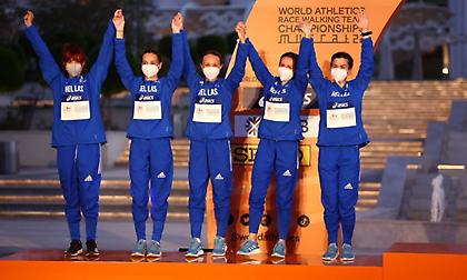 Ασημένιο μετάλλιο για την Ελλάδα  στο Παγκόσμιο Πρωτάθλημα Ομάδων Βάδην στα 20 χλμ. Γυναικών!