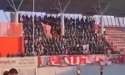 Οπαδοί του Ερυθρού Αστέρα φώναζαν συνθήματα υπέρ της Ρωσίας