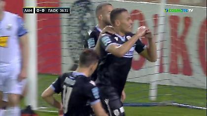 Γκολάρα Ζαμπά και 0-1 ο ΠΑΟΚ στη Λαμία