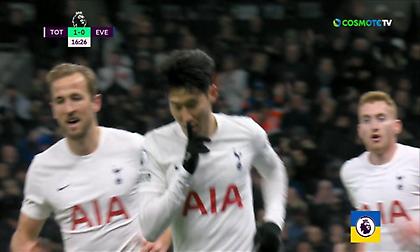 Τρομερή Τότεναμ διασύρει την Έβερτον: 4-0 στο 46'!