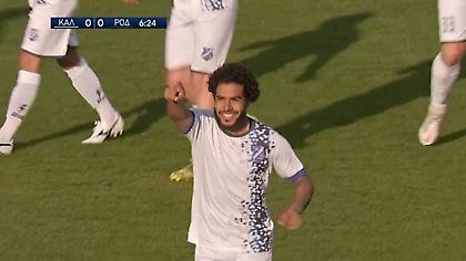 Ωραίο γκολ και προβάδισμα για την Καλλιθέα μόλις στο 7’ απέναντι στην Ρόδο!