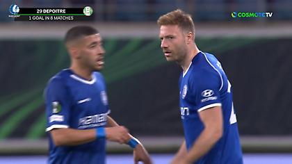 Το γκολ της Γάνδης για το 1-1 απέναντι στον ΠΑΟΚ