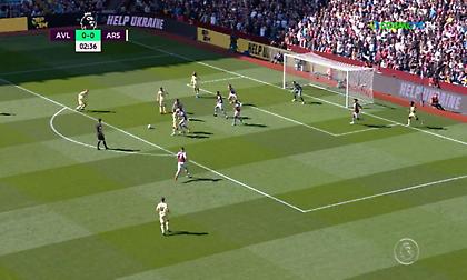 Τα highlights από το σημαντικό διπλό της Άρσεναλ στην έδρα της Άστον Βίλα