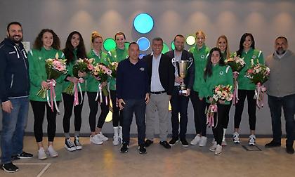 Στον ΟΠΑΠ με το Κύπελλο η γυναικεία ομάδα βόλεϊ του Παναθηναϊκού