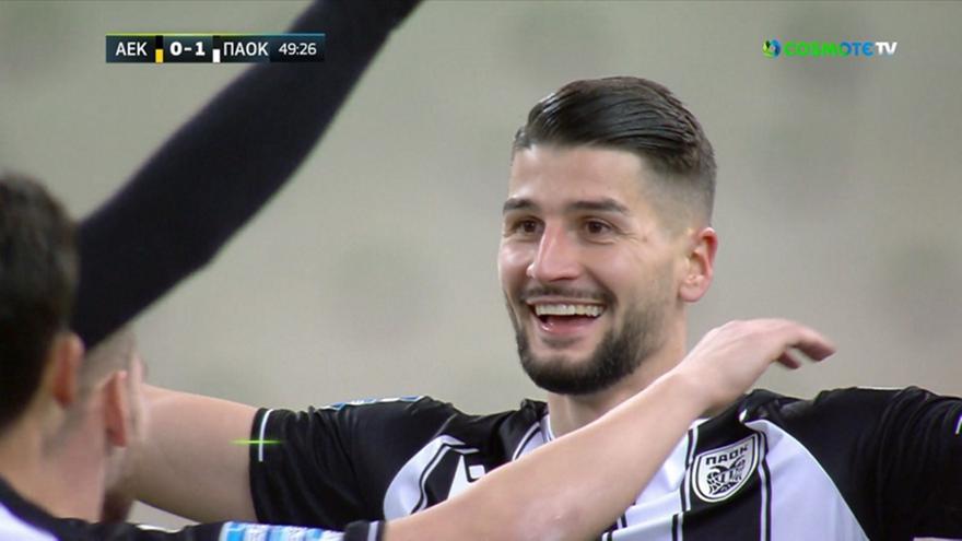 Το πλασέ το Τσόλακ για το 1-0 του ΠΑΟΚ επί της ΑΕΚ