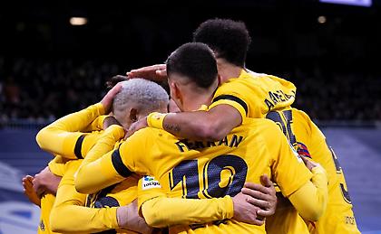 Τι κάνει η Μπαρτσελόνα! 0-4 τη Ρεάλ στο 51' με Ομπαμεγιάνγκ