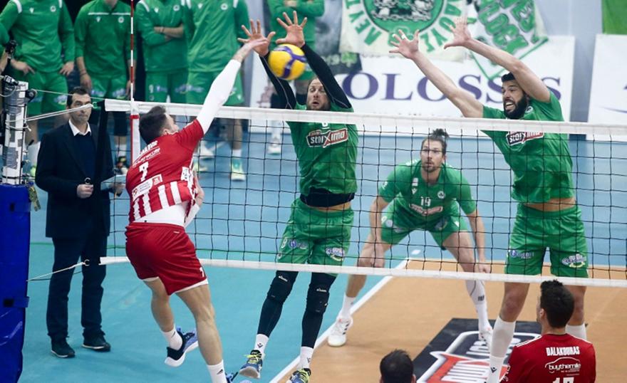 Παναθηναϊκός-Ολυμπιακός 3-0 σετ