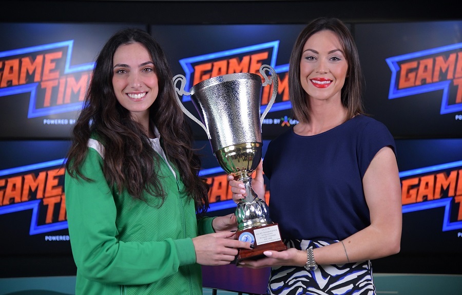 H Μανωλίνα Κωνσταντίνου στο ΟΠΑΠ Game Time ΜΠΑΣΚΕΤ