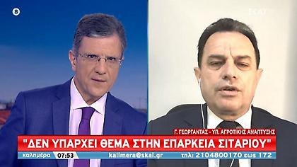 Γεωργαντάς: Από τη Δευτέρα και εντός 48 ωρών η δήλωση των αποθεμάτων - Πλήρης επάρκεια σε σιτάρι