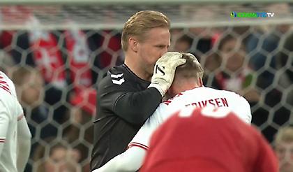 Αποθεώθηκε στην αλλαγή του ο Έρισκεν, θερμή αγκαλιά από Σμάιχελ!