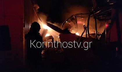 Tραγωδία στην Κόρινθο: Ισχυρή έκρηξη και πυρκαγιά - Βρέθηκαν σάρκες ενός ανθρώπου