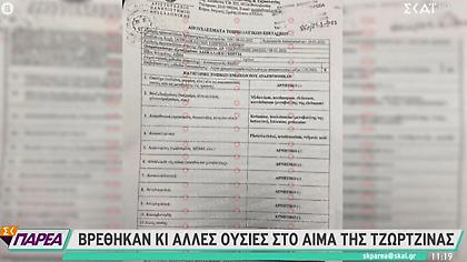 Κι άλλες ουσίες βρέθηκαν στον οργανισμό της Τζωρτζίνας -Τι δείχνουν οι τοξικολογικές