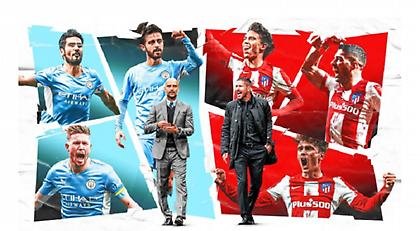 Οι ενδεκάδες στο Μάντσεστερ Σίτι-Ατλέτικο Μαδρίτης