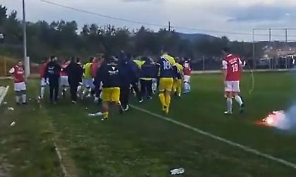 Ξύλο, αντικείμενα και καπνογόνα σε τοπικό της Χαλκιδικής