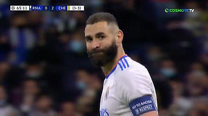 Άγγιξε το γκολ ο Μπενζεμά αλλά βρήκε… δοκάρι!