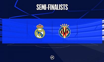 Ρεάλ και Βιγιαρεάλ μαθαίνουν τις αντιπάλους τους στα ημιτελικά του Champions League
