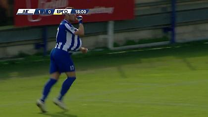 Καρφωτή κεφαλιά ο Τριμμάτης και 1-0 το Αιγάλεω