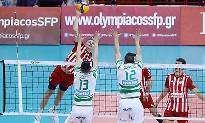 Ολυμπιακός-Παναθηναϊκός 1-2 σετ