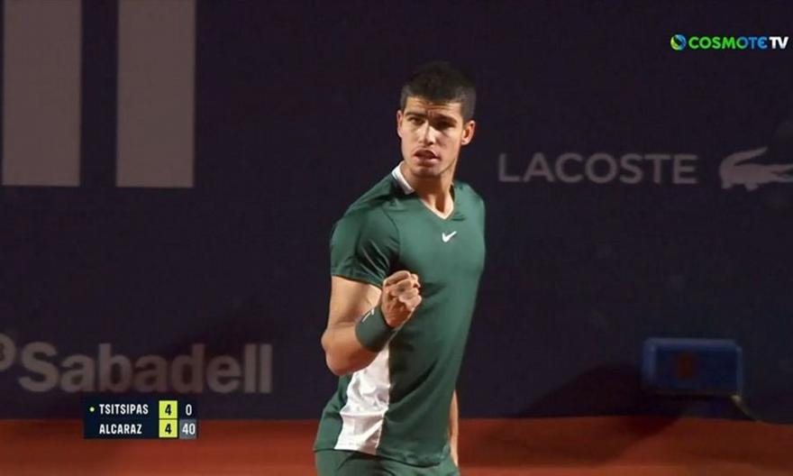 Τσιτσιπάς-Αλκαράθ: Υπέροχο drop-shot του Αλκαράθ