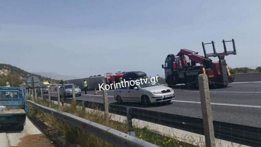 Aποκαταστάθηκε η κυκλοφορία στην Αθηνών-Κορίνθου