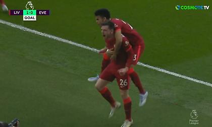 Σέντρα Σαλάχ, κεφαλιά Ρόμπερτσον και προβάδισμα η Λίβερπουλ στο ντέρμπι του Merseyside