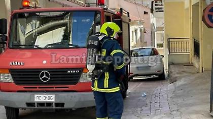 Λαμία: Συναγερμός για πυρκαγιά στο κέντρο της πόλης