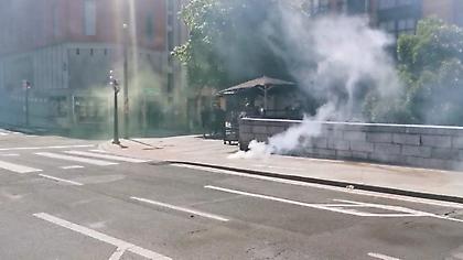 Επίθεση με καρέκλες και φωτοβολίδες σε οπαδούς της Χολόν στο Μπιλμπάο!