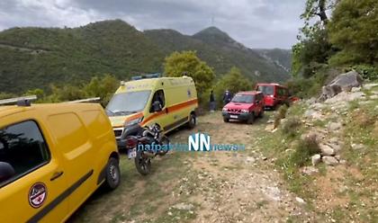 Χωρίς τις αισθήσεις του εντοπίστηκε ο 68χρονος που έπεσε σε χαράδρα στη Ναύπακτο