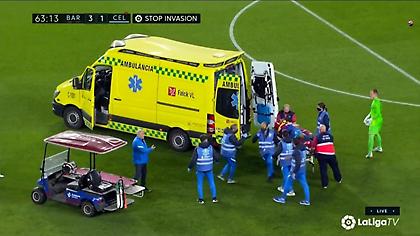 Τρόμαξαν με Αραούχο στην Μπαρτσελόνα - «Παρωδία» με το ασθενοφόρο που δεν χωρούσε το φορείο!