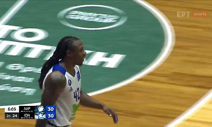 Απίθανος Μούντι, είχε 7 εύστοχα τρίποντα στο πρώτο ημίχρονο του Λάρισα-Ιωνικός!